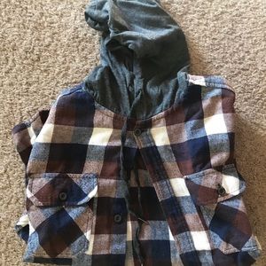 Hooded flannel